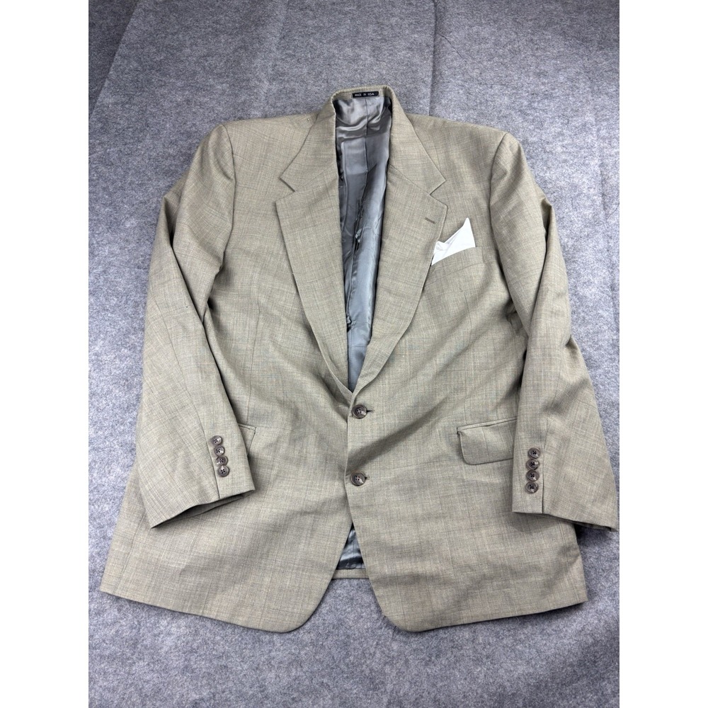 Joseph Abboud Nordstrom Sport Coat Mens 48 Reg 100% Wool USA VTG 2 Button SEE